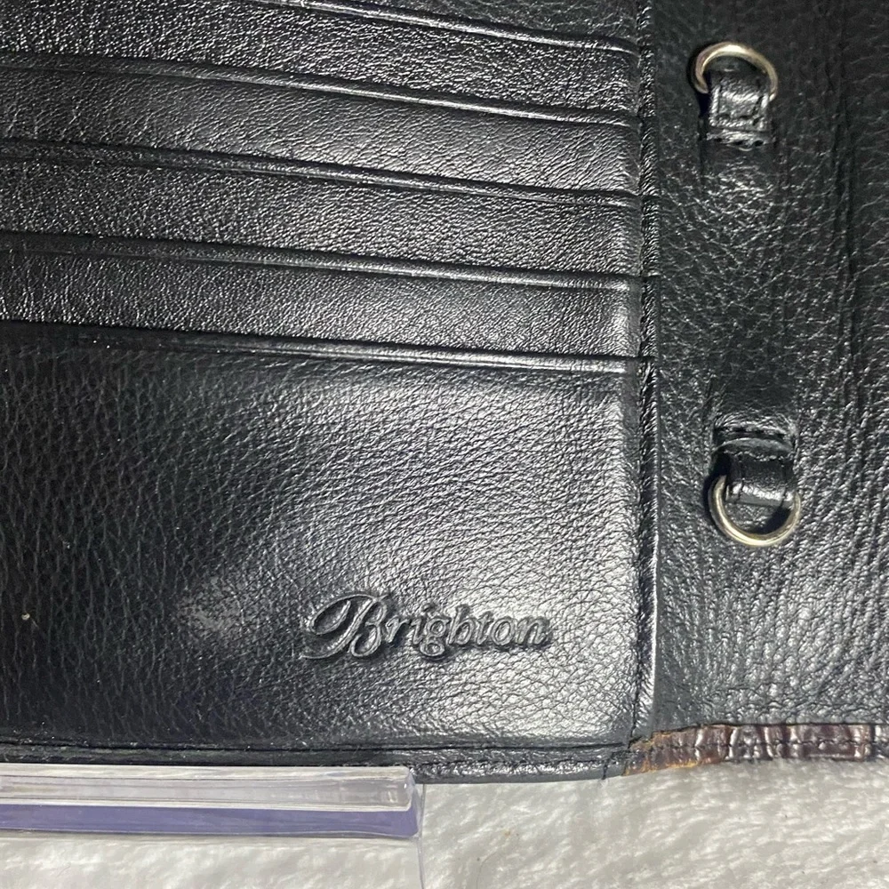 EUC Vintage Brighton Stacey Croc Embossed Bag and Wallet - Picture 10 of 11